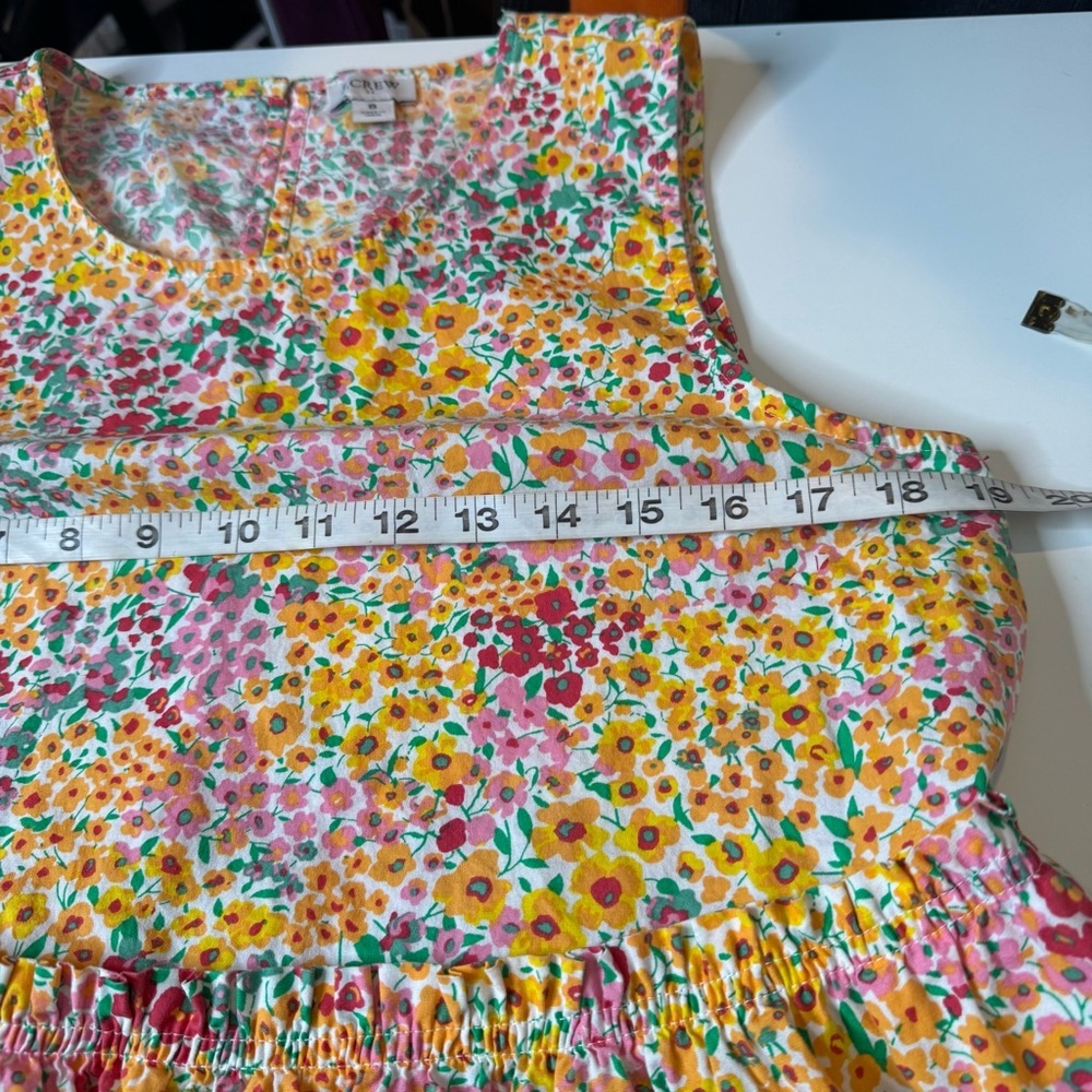J.Crew Floral Sleeveless Midi Dress Size 8 - Picture 9 of 12